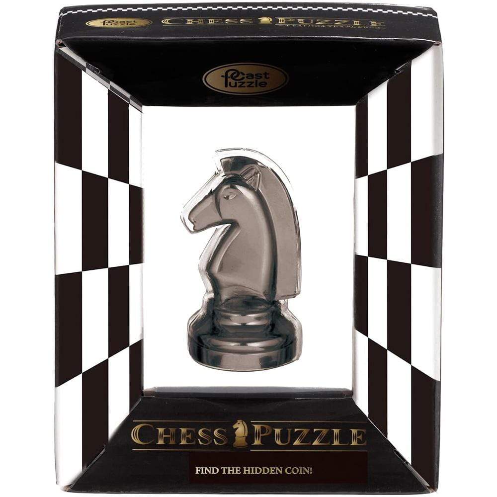 Huzzle Puzzle Hanayama Cast Puzzle Premium Series - Chess Black Knight